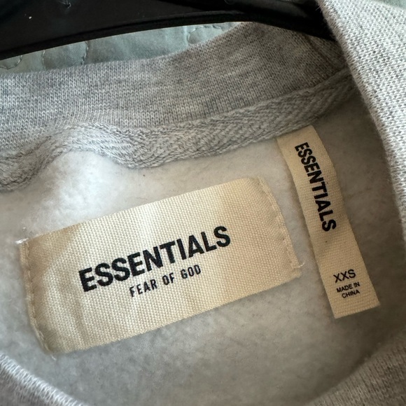 FEAR OF GOD FOG ESSENTIALS x TMC CRENSHAW CREWNECK SWEATSHIRT GREY BLUE NEW XXS - Picture 5 of 9